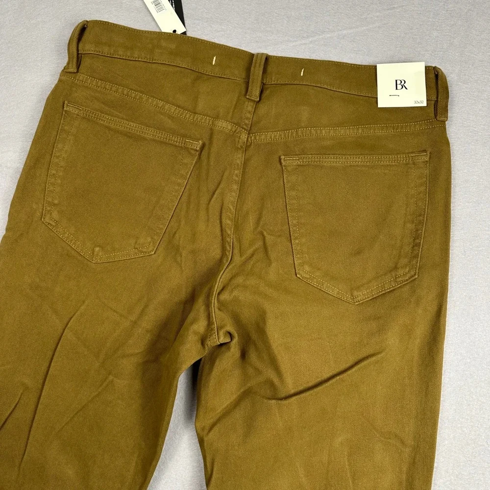 Banana Republic Slim Fit Traveler Pants Mens 32x32 Tobacco Brown NEW 562215-01-1
